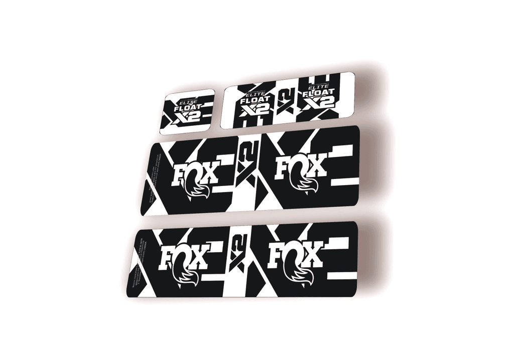 FOX Float X2 Elite 2026 Rear Shock Decal Sticker Kit Adhesive Black - 1