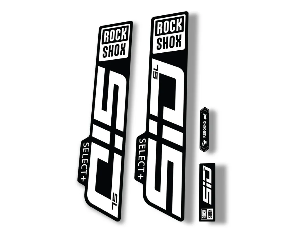 Rock Shox SID SL Select Plus 2021 Mountain Bike Cycling Decal Sticker White - 1