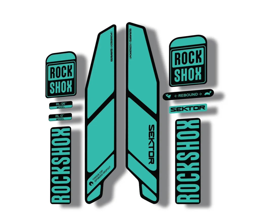Rock Shox SEKTOR 2015 Fork Decal Mountain Bike Cycling Sticker Adhesive Dolphin - 1