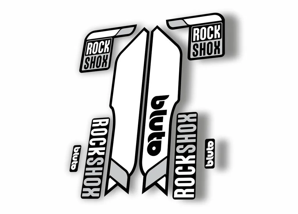 Rock Shox BLUTO 2016-17 Mountain Bike Cycling Fork Decal Sticker White - 1