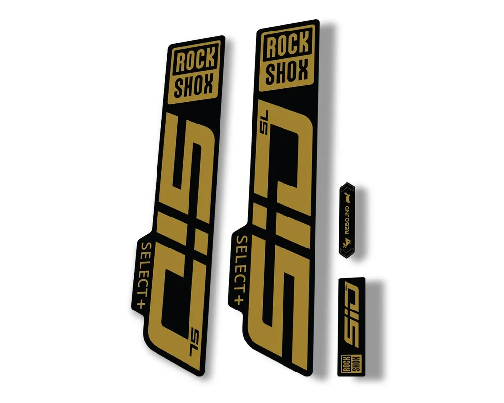 Rock Shox SID SL Select Plus 2021 Mountain Bike Cycling Decal Sticker Gold - 1