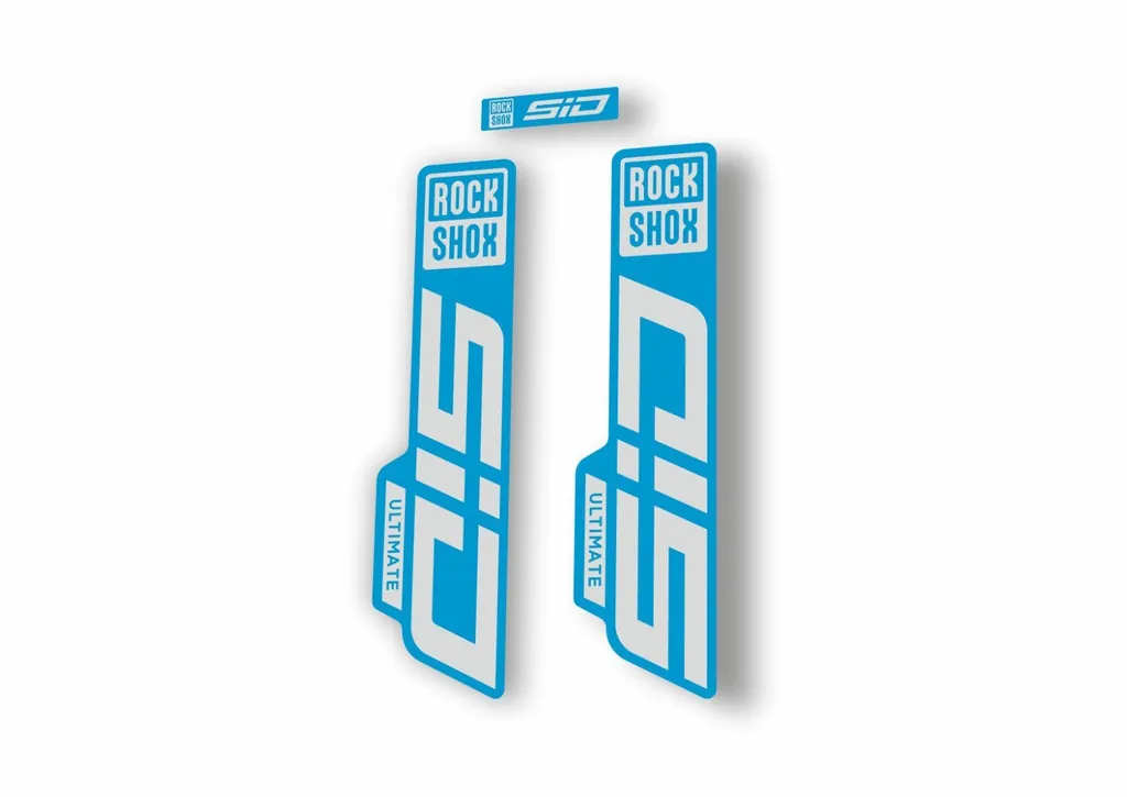Rock Shox SID 2021 ULTIMATE Fork Decal Mountain Bike Cycling Sticker Blue L.Gray - 1