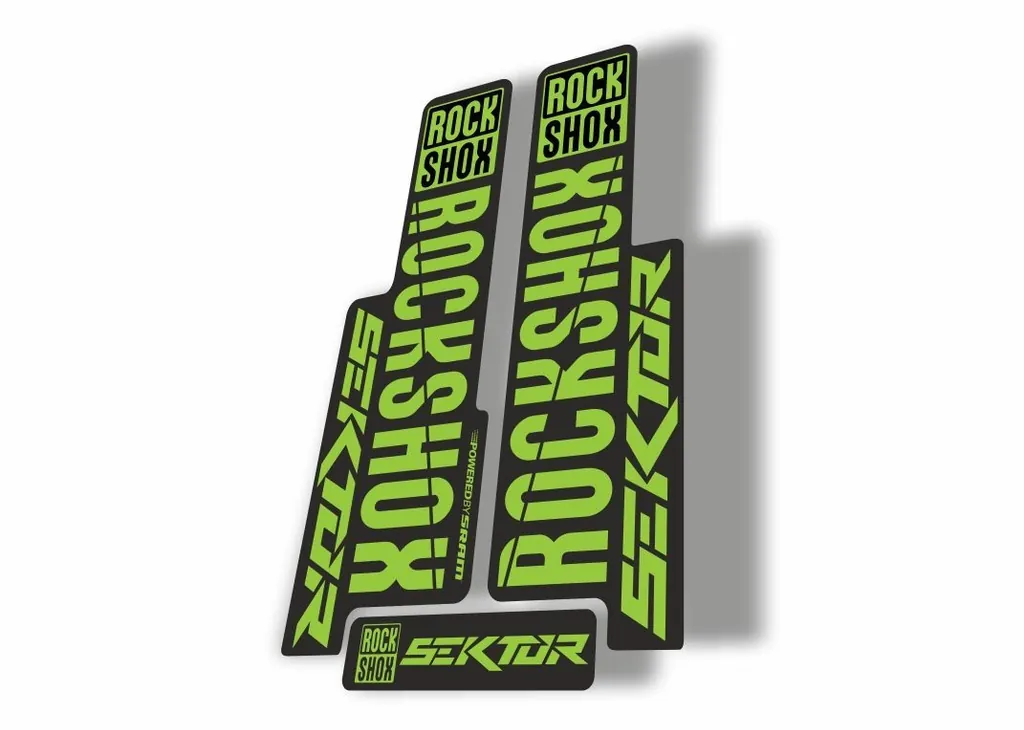 Rock Shox SEKTOR 2018 Fork Decal Mountain Bike Cycling Sticker Adhesive Green - 1