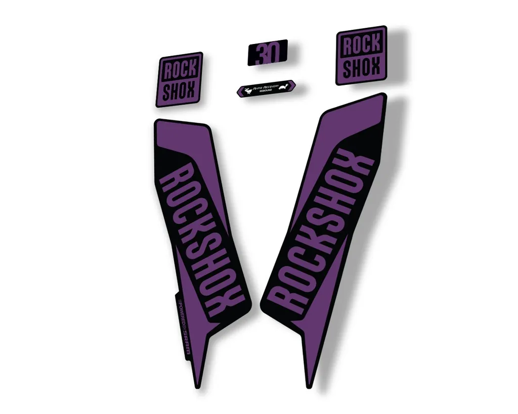 Rock Shox TK 30 2021 Fork Decals Suspension Sticker Adhesive Purple - 1