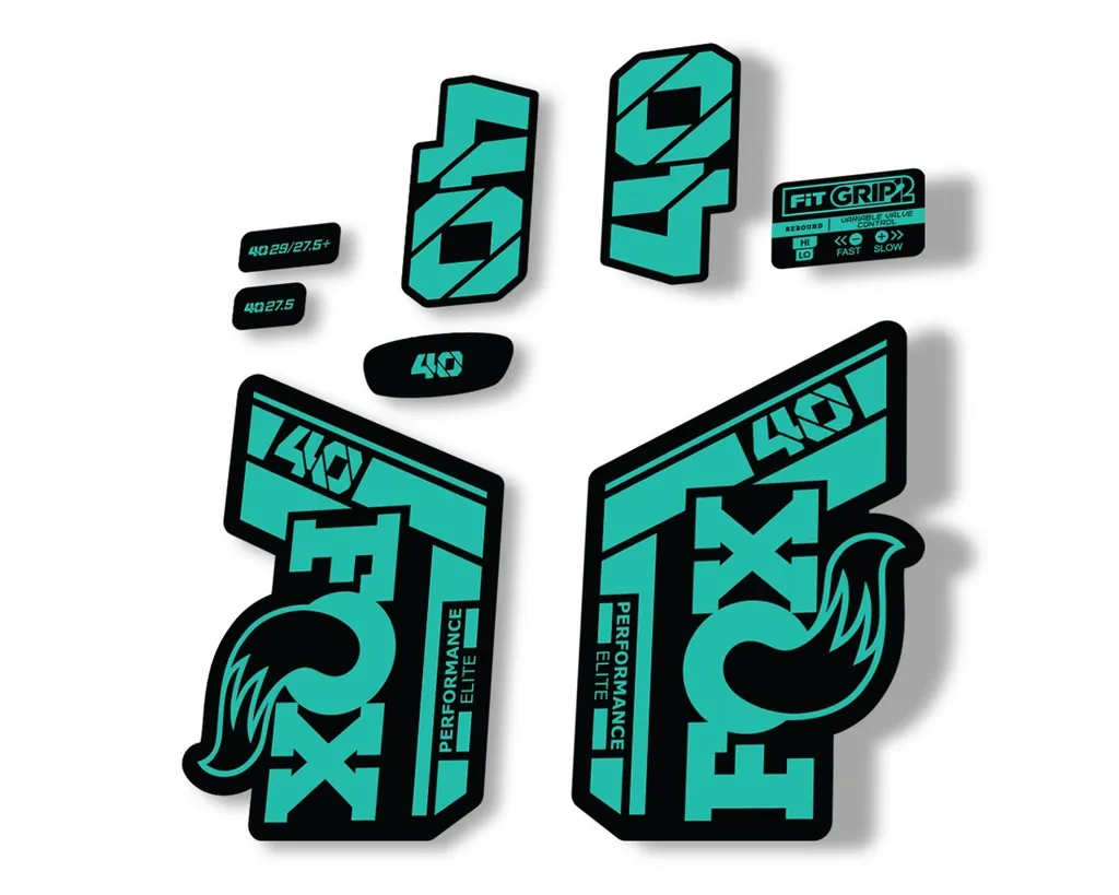 FOX 40 Performance Elite 2021 Fork Decals Suspension Sticker Adhesive Dolphin - 1