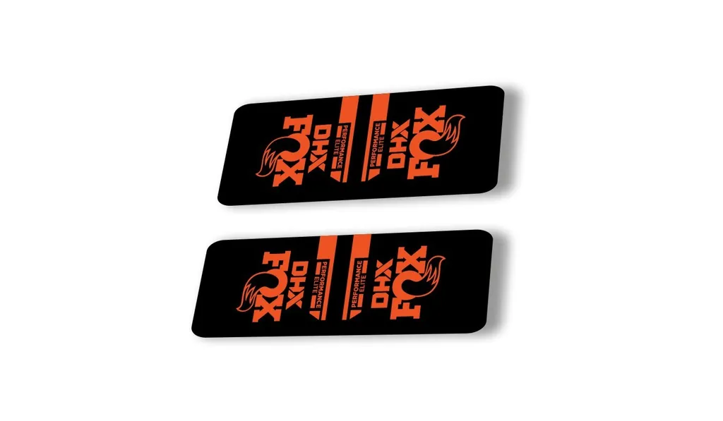 FOX DHX 2022 Performace Elite Rear Shock Suspension Sticker Decal Orange - 1