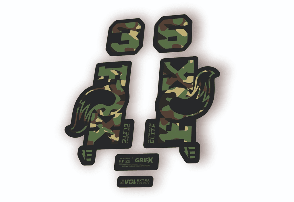 FOX 36 Elite E-Optimized 2026 Fork Factory Decal Sticker Adhesive White Camo - 1