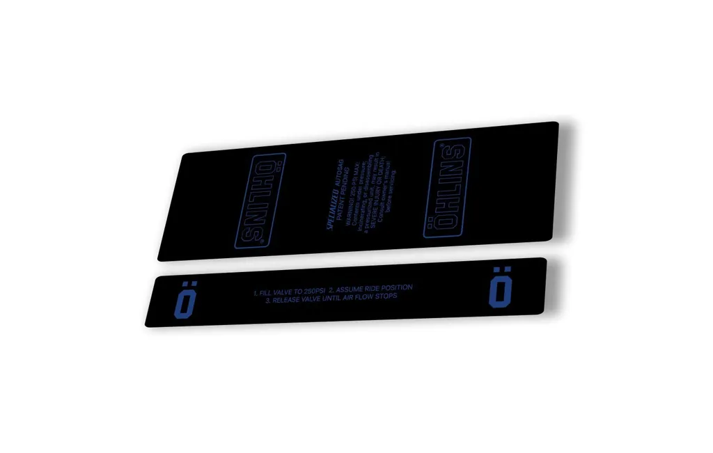 Ohlins STX22 Rear Shock Decal Mountain Bike Cycling Sticker Adhesive Dark Blue - 1