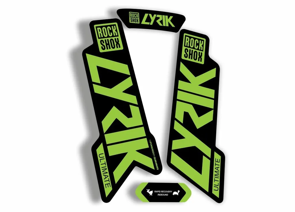 Rock Shox Lyrik Ultimate 2020 Fork Decal Bike Cycling Sticker Green - 1