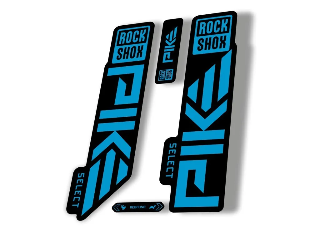 Rock Shox PIKE SELECT 2023 Mountain Bike Cycling Decal Sticker Adhesive Blue - 1