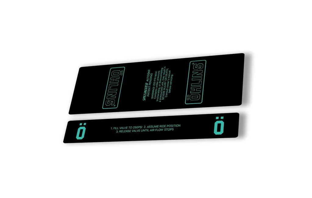 Ohlins STX22 Rear Shock Decal Mountain Bike Cycling Sticker Adhesive Dolphin - 1