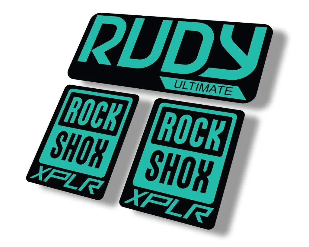 Rock Shox Rudy Ultimate XPLR Gravel Fork Decal Bike Cycling Sticker Dolphin - 1