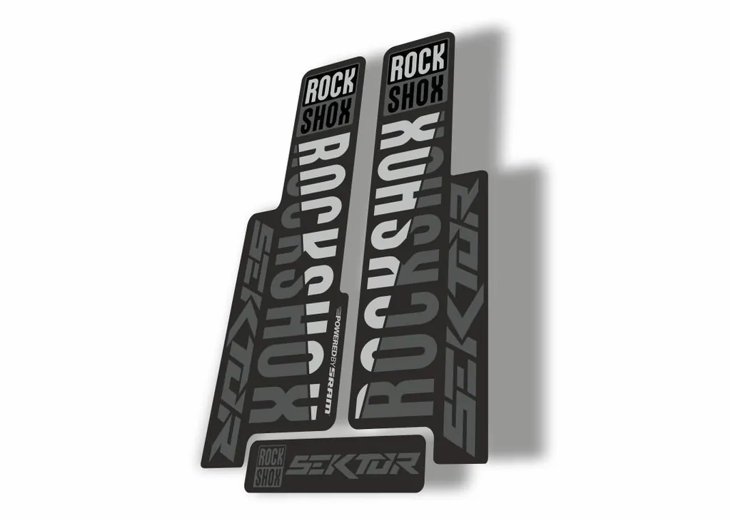 Rock Shox SEKTOR 2018 Fork Decal Mountain Bike Cycling Sticker Adhesive Gray - 1