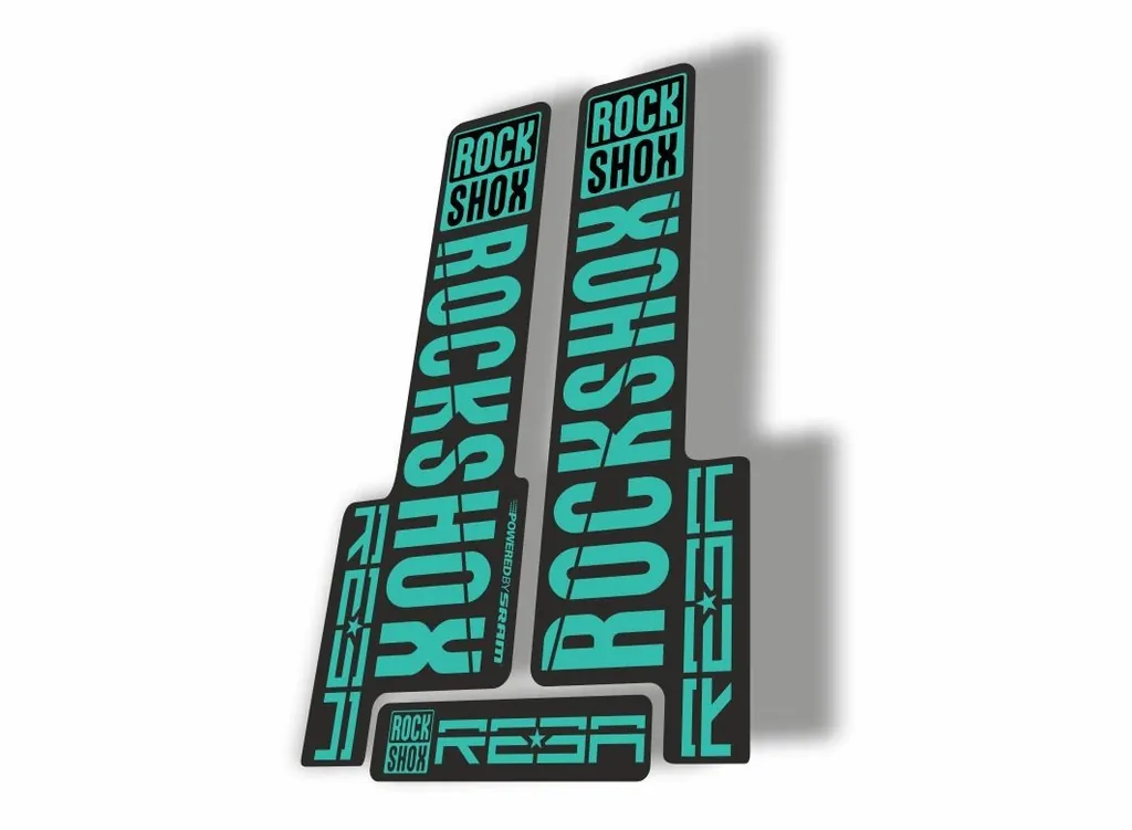 Rock Shox REBA 2018 Fork Decal Mountain Bike Cycling Sticker Adhesive Dolphin - 1