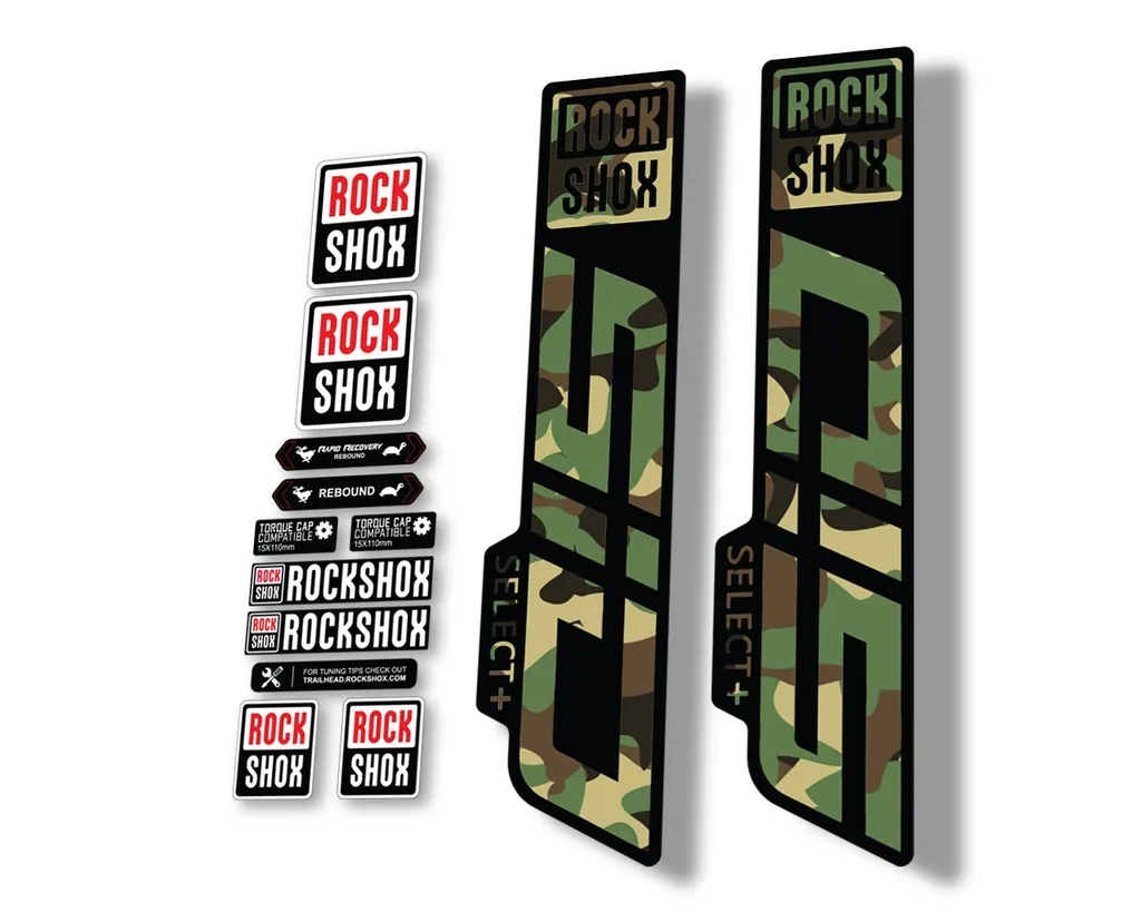 Rock Shox SID 2021 Select + (Plus) Mountain Bike Cycling Decal Sticker Camo - 1