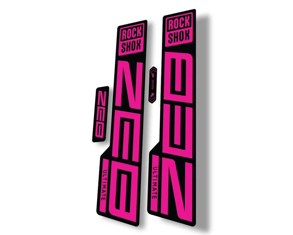 Rock Shox ZEB 2021 ULTIMATE Mountain Bike Cycling Decal Sticker Adhesive Pink - 1