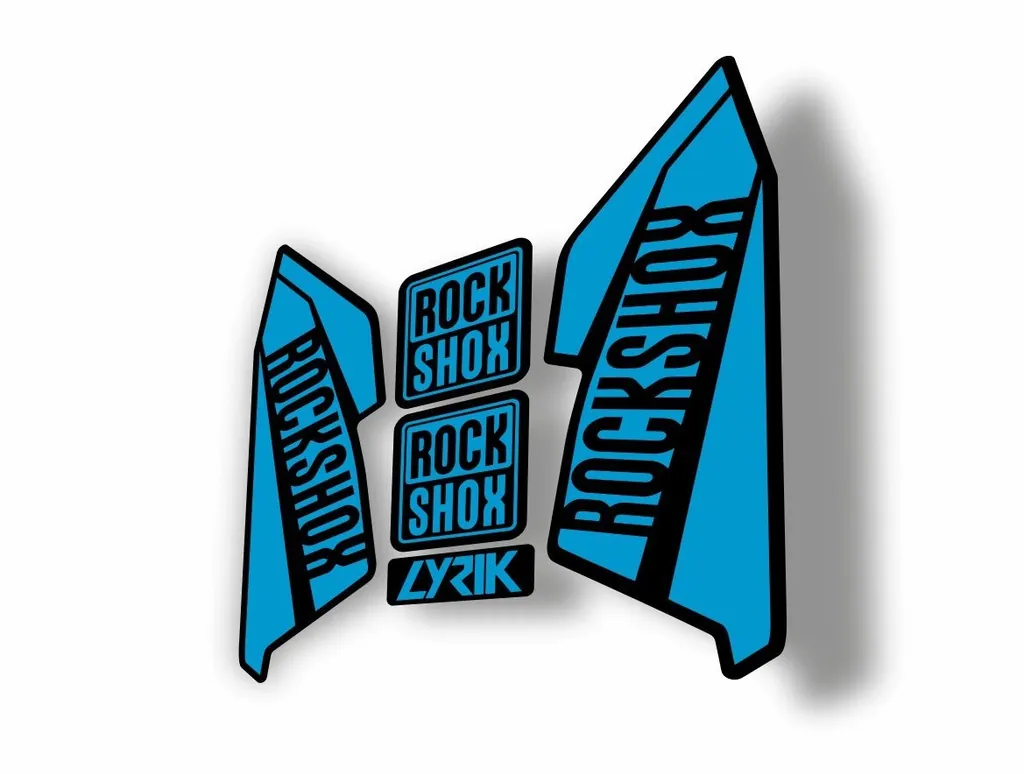 Rock Shox Lyrik 2016 Fork Decal Bike Cycling Sticker Blue - 1