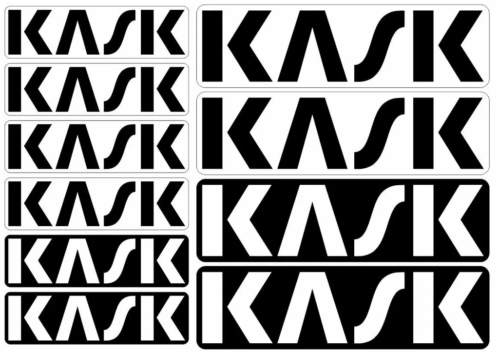 KASK Helmet Decal Set Sticker Vinyl Graphic Logo Adhesive Kit Aufkleber 10 Pcs - 1