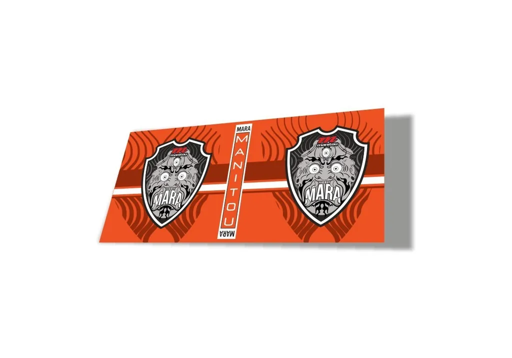Manitou Mara 2020 Rear Shock Suspension Factory Sticker Decal Orange - 1