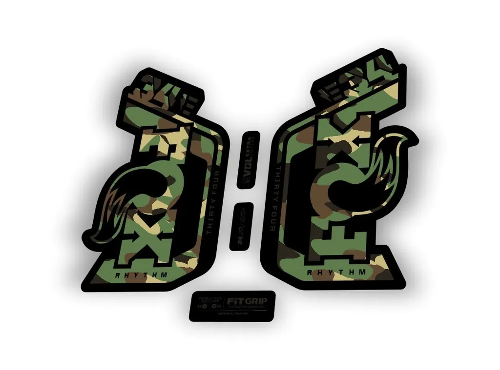 Fox 34 Rhythm E Bike 2024 Fork Suspension Factory Decal Sticker Adhesive Camo - 1