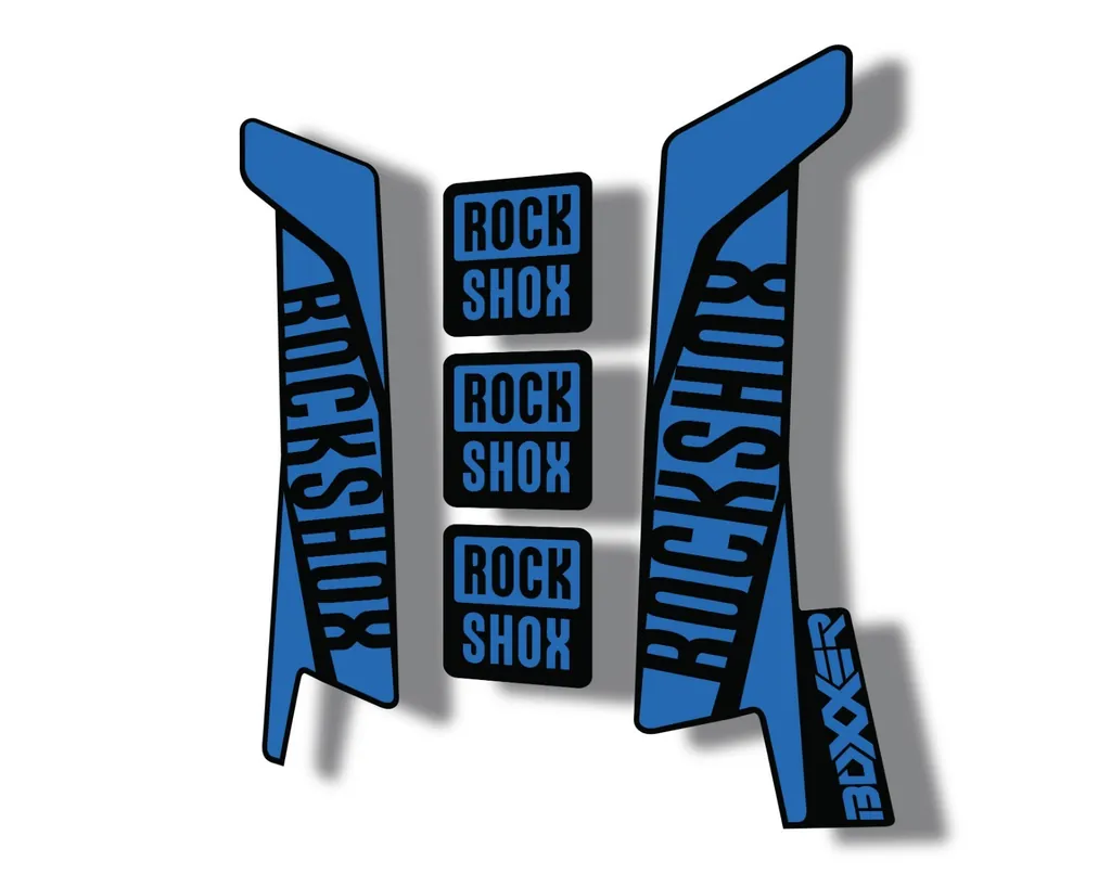 Rock Shox BOXXER 2017 Mountain Bike Cycling Decal Kit Sticker Dark Blue - 1