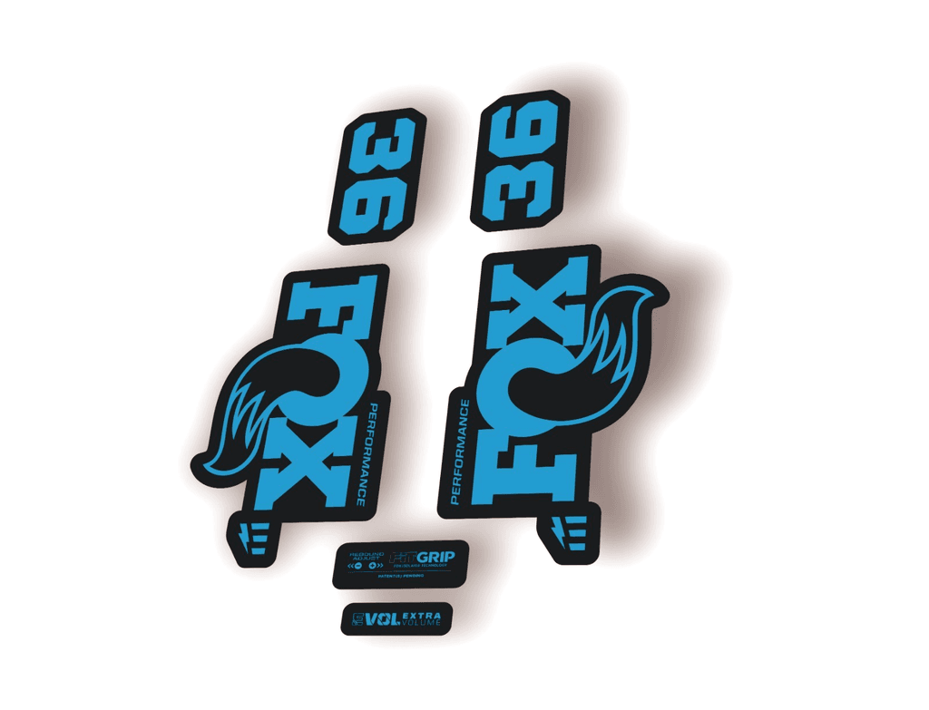 FOX 36 Performance E-Optimized 2026 Fork Factory Decal Sticker Adhesive Blue - 1