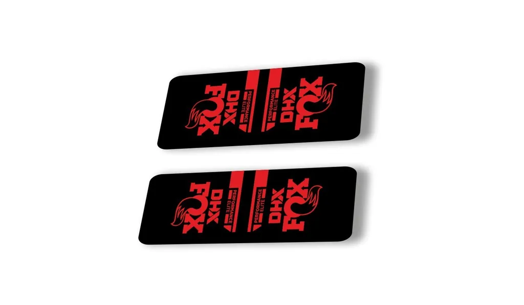 FOX DHX 2022 Performance Elite Rear Shock Suspension Sticker Decal Red - 1