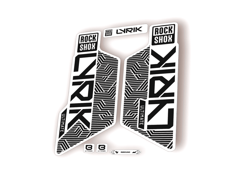 Rock Shox LYRIK ULTIMATE 2025 Flight Attendant Bike Cycling Decal Sticker Black - 1