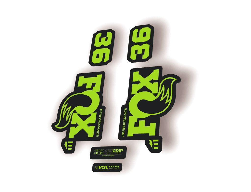 FOX 36 Performance E-Optimized 2026 Fork Factory Decal Sticker Adhesive Green - 1