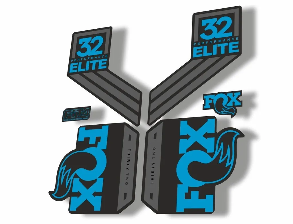 FOX 32 Elite Performance 2017-18 Fork Suspension Factory Decal Sticker Blue 1 - 1