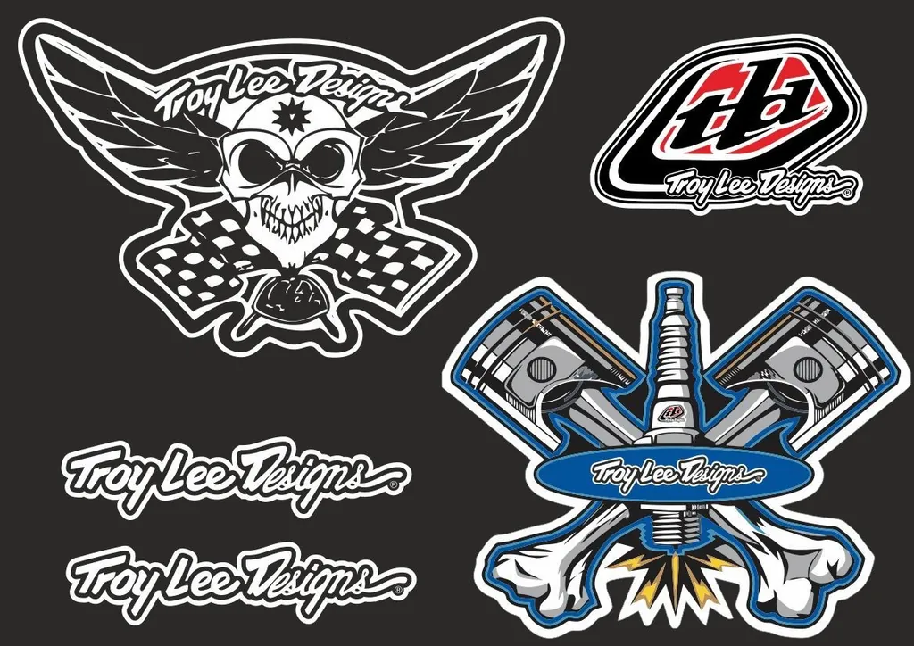 Troy Lee Designs Bike Bicycle Frame Decal Sticker Graphic Adhesive Set Vinyl #14 - 1