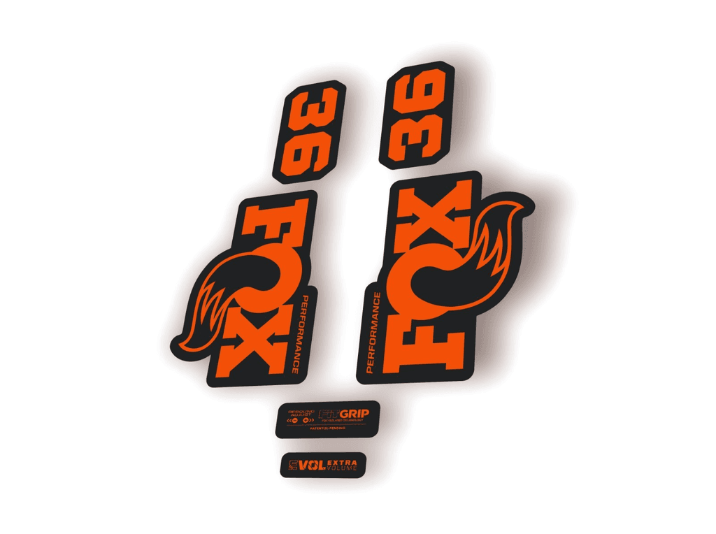 FOX 36 Performance 2026 Fork Factory Suspension Decal Sticker Adhesive Orange - 1