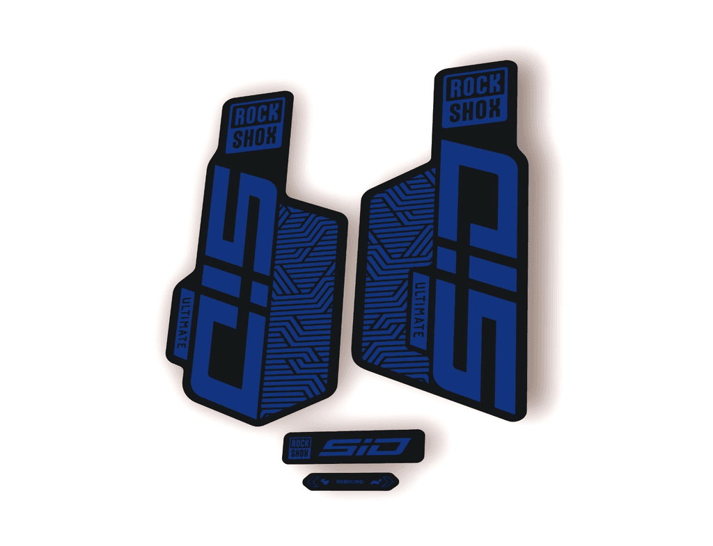 Rock Shox SID ULTIMATE 2025 Flight Attendant Bike Cycling Decal Sticker D. Blue - 1