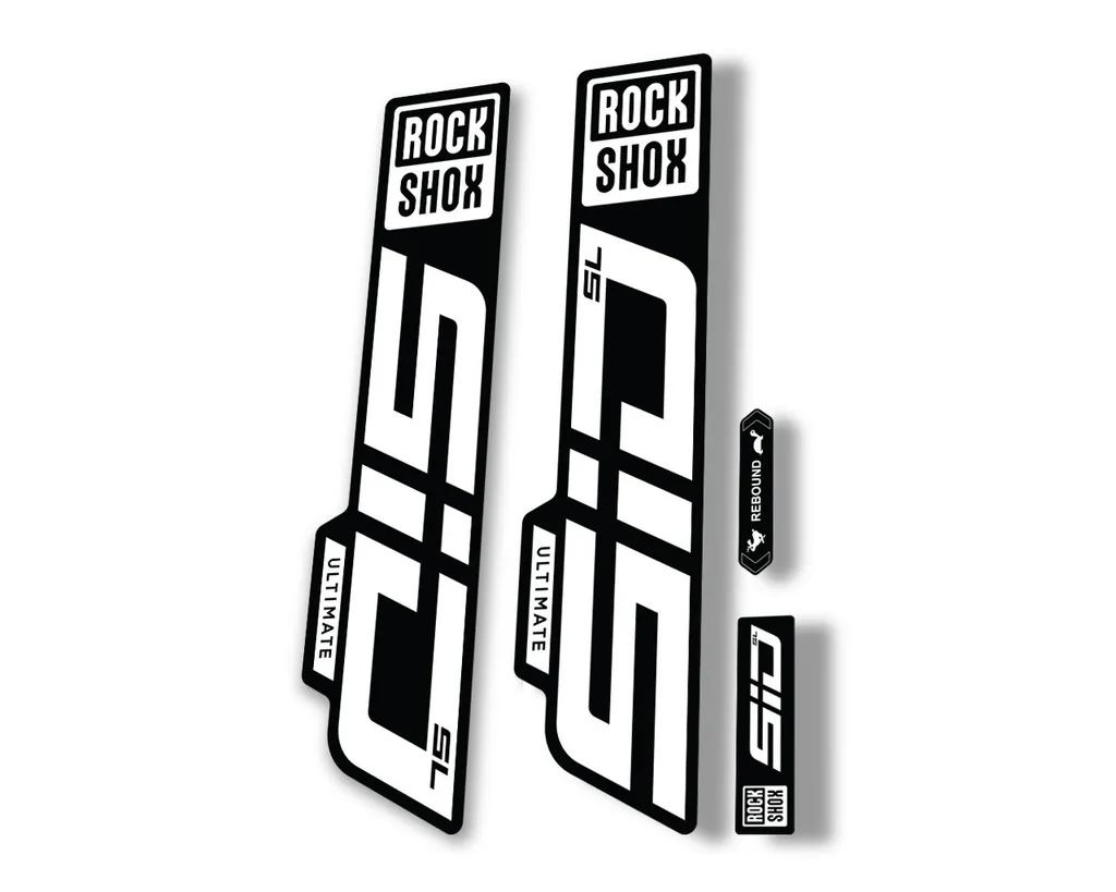 Rock Shox SID SL Ultimate 2021 Mountain Bike Cycling Decal Sticker White - 1