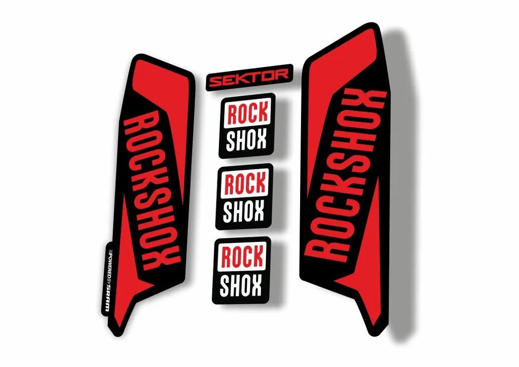 Rock Shox SEKTOR 2016 Fork Decal Mountain Bike Cycling Sticker Adhesive Red - 1