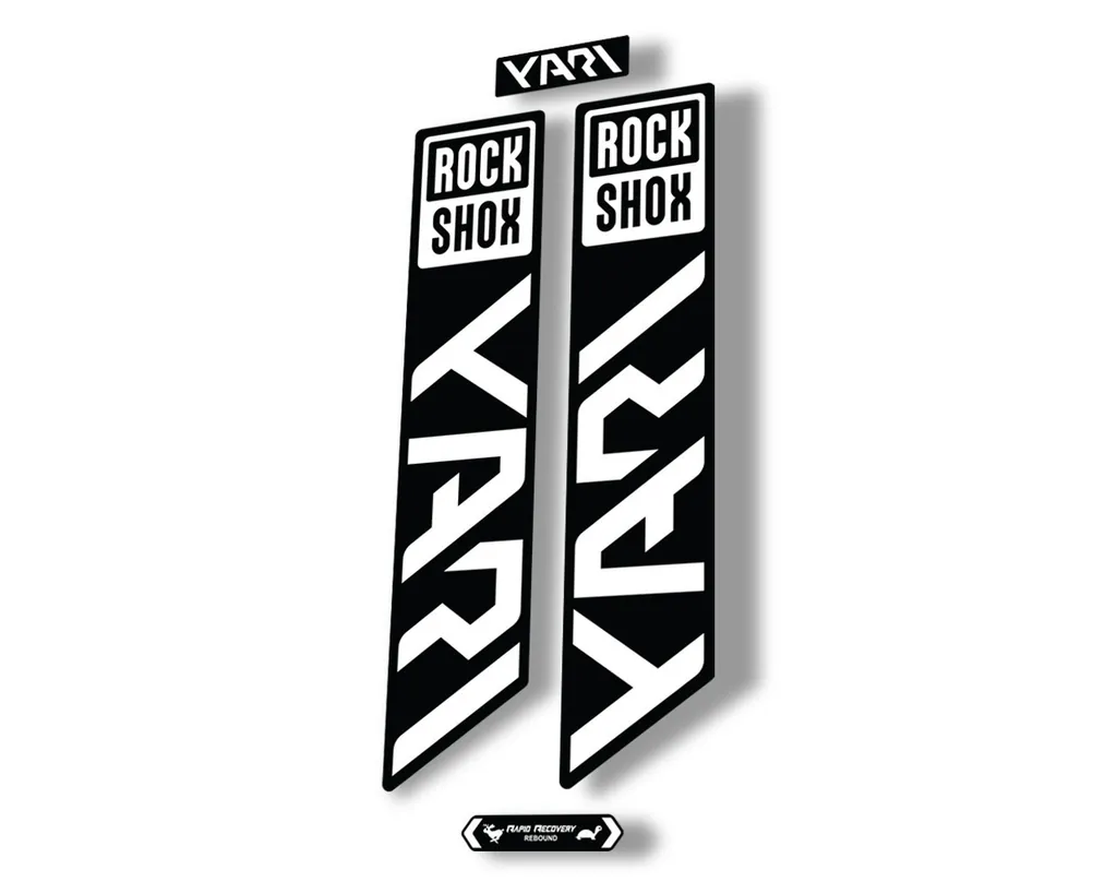 Rock Shox YARI 2021 Fork Decal Mountain Bike Cycling Sticker Adhesive White - 1