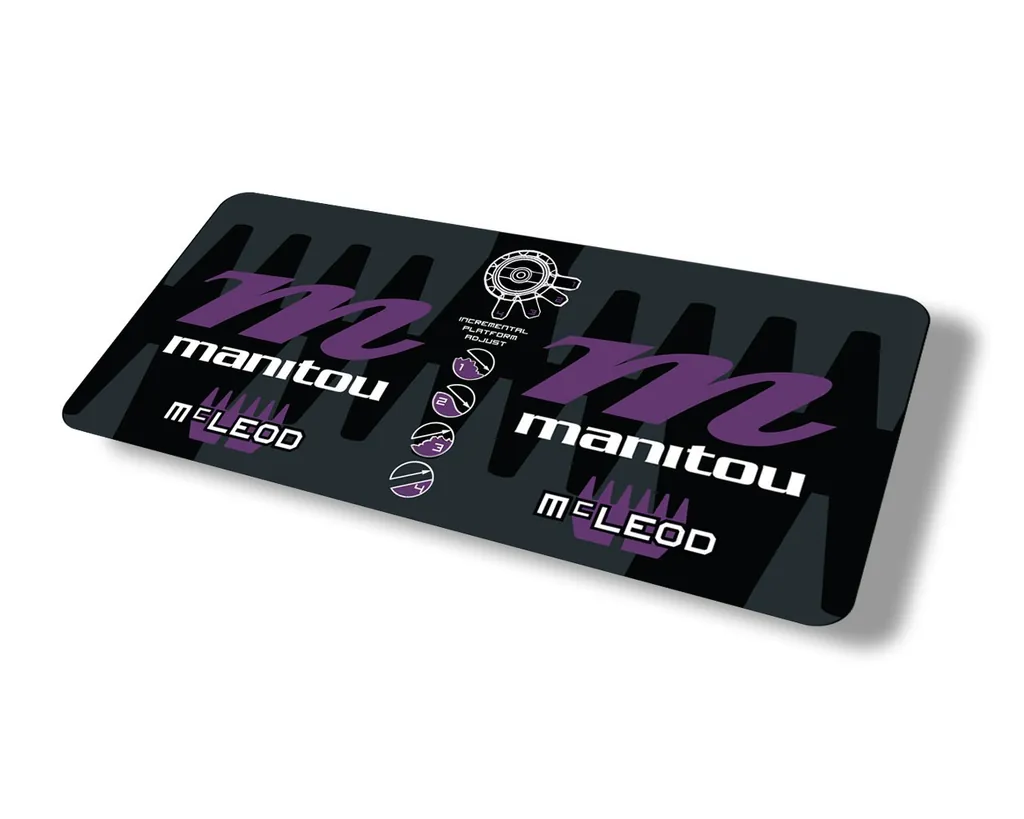 Manitou Mcleod 2015 Rear Shock Suspension Factory Sticker Decal Purple - 1