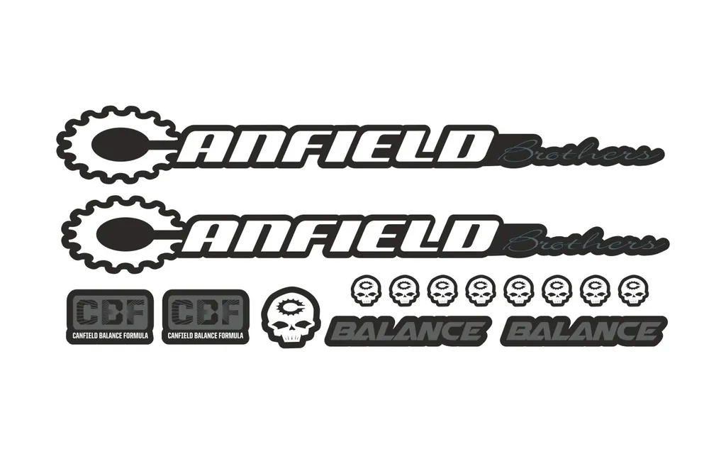 Bicycle Vinyl Stickers Custom Compatible with Canfield Balance 2016 White - 1