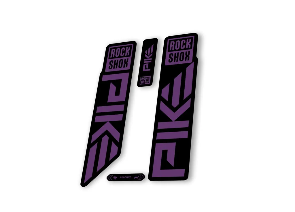 Rock Shox PIKE 2023 Mountain Bike Cycling Decal Sticker Adhesive Purple - 1