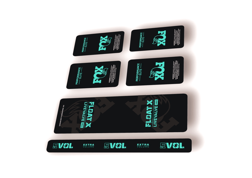 FOX Float X 2025 Elite Live Valve NEO Rear Shock Decal Sticker Adhesive Dolphin - 1