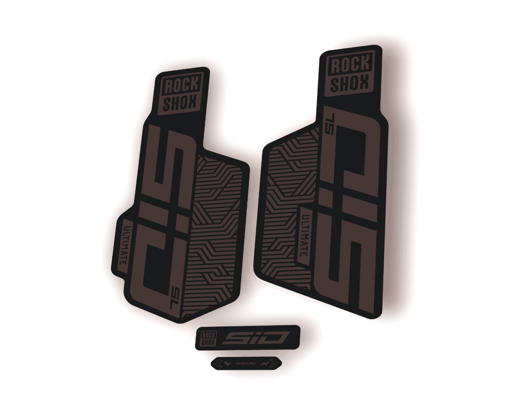 Rock Shox SID SL ULTIMATE 2025 Flight Attendant Bike Cycling Decal Sticker Gray - 1
