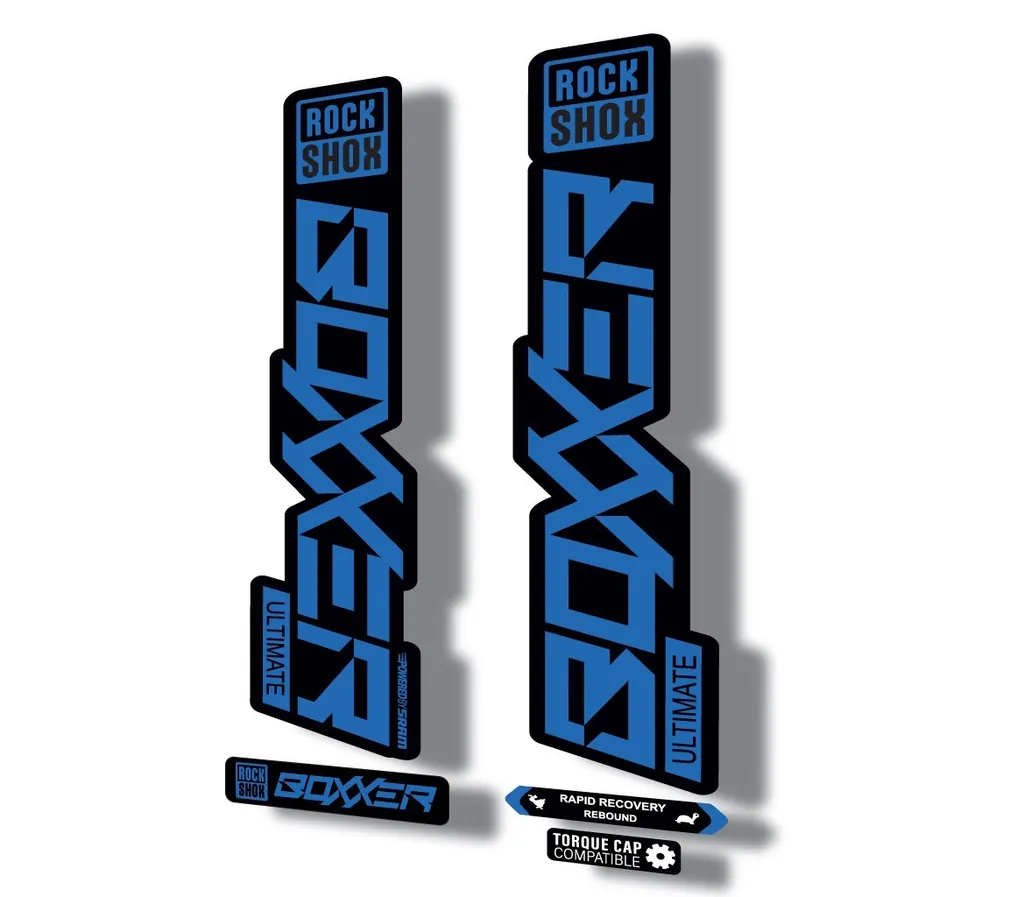 Rock Shox BOXXER 2020 ULTIMATE Mountain Bike Cycling Decal Adhesive Dark Blue - 1