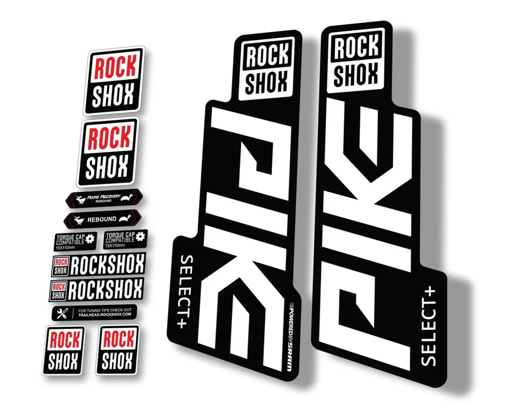 Rock Shox PIKE 2020 Select Plus + Mountain Bike Cycling Decal Sticker White - 1