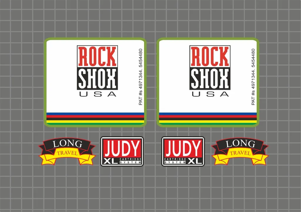 Rock Shox Judy XL 1997 Forks Decals Stickers Graphic Set Vinyl Logo Adhesive - 1