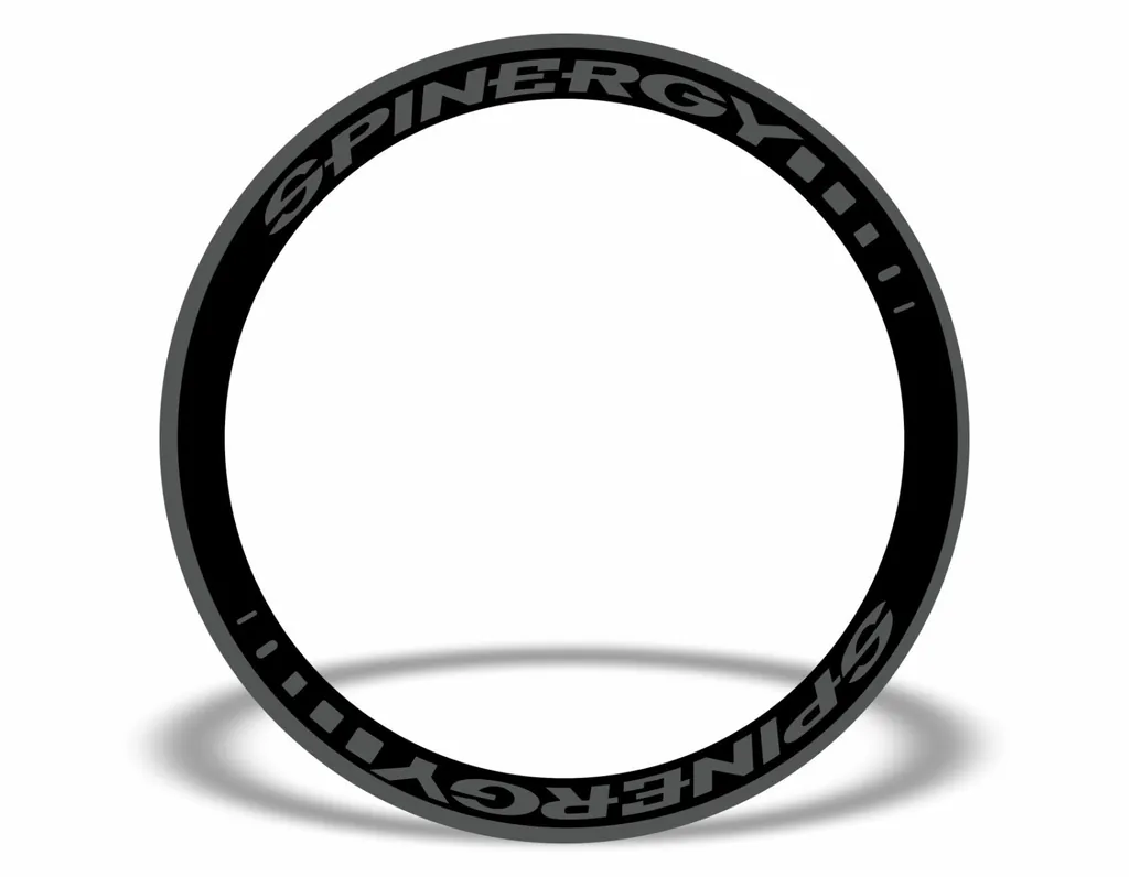 SPINERGY Stealth Rim Wheelset Decal Factory Sticker Vinyl Adhesive Gray 8 Pcs - 1