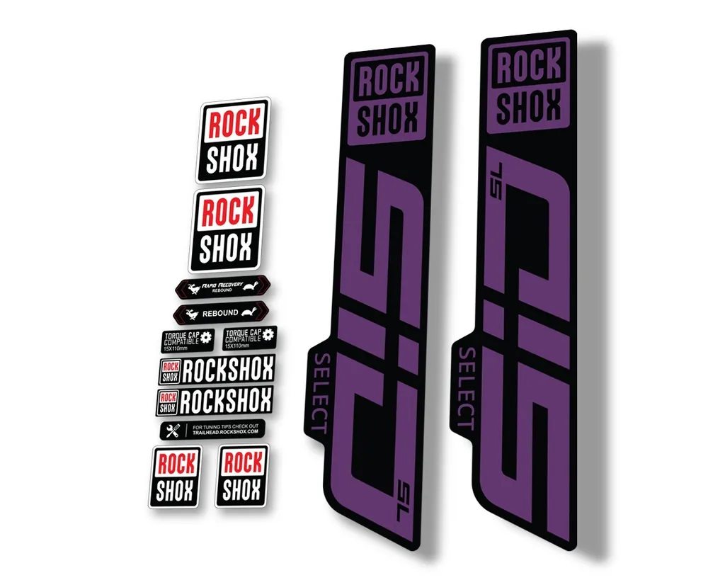 Rock Shox SID SELECT SL 2021 Fork Decal Mountain Bike Cycling Sticker Purple - 1