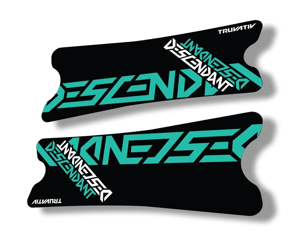Truvativ 2018 Dexcendant Crank Set Stickers Decals MTB Bicycle 2Pcs Dolphin - 1