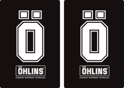 Ohlins Suspension Bike Upper Fork Decal Sticker Graphic Set Adhesive 2Pcs #4 - 1