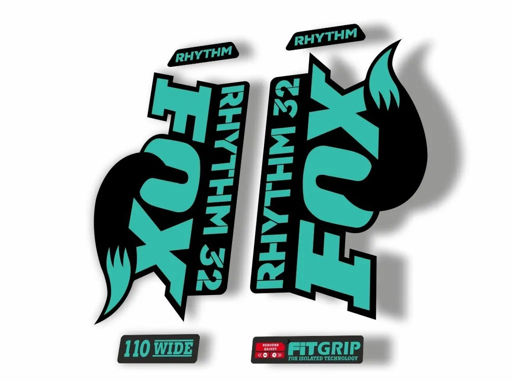 FOX 32 Rhythm 2018 Forks Suspension Factory Decal Sticker Adhesive Dolphin - 1