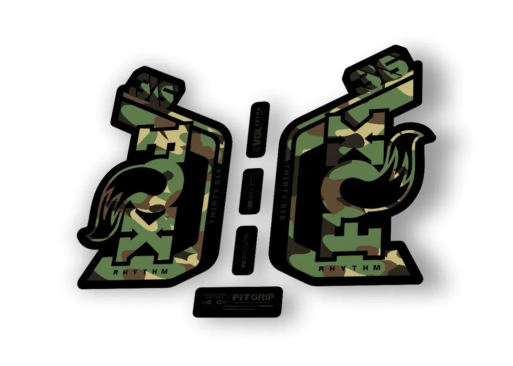 Fox 36 Rhythm 2024 Fork Suspension Factory Decal Sticker Adhesive Camo - 1